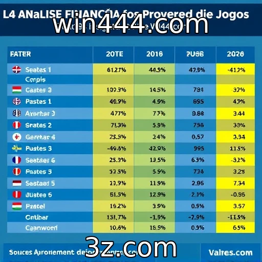 Análise do desempenho financeiro de provedores de jogos
